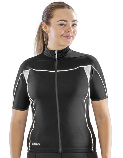 Women's Bikewear Full Zip Performance Top – 100% Polyester