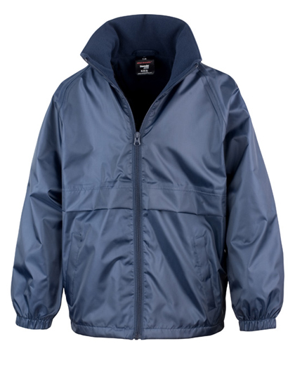Result Core Junior Microfleece Lined Jacket in Navy