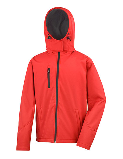 Result Core Men's TX Performance Hooded Soft Jacket in Red