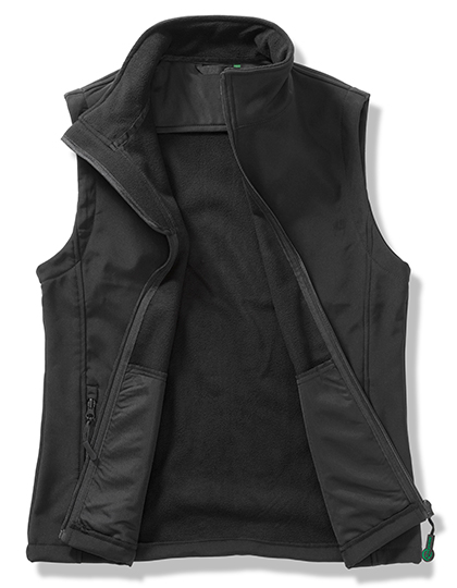 Women's Printable Softshell Bodywarmer with Recycled Fleece Inner — besticken oder bedrucken lassen