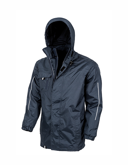 Result Core 3-in-1 Transit Jacket With Printable Softshell Inner in Navy