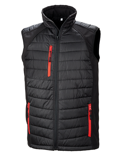 Recycled Compass Padded Softshell Gilet — besticken oder bedrucken lassen