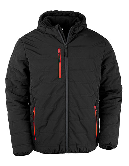 Result Recycled Recycled Black Compass Padded Winter Jacket