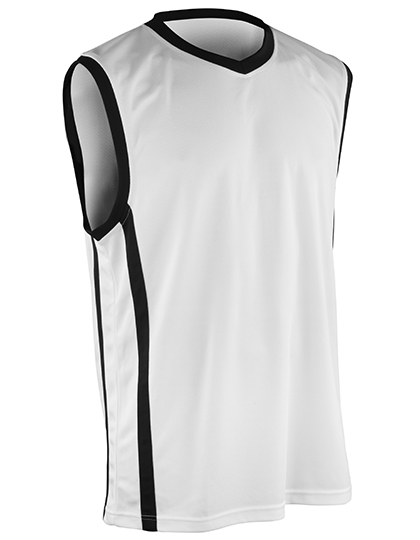 Spiro Men's Basketball Quick Dry Top in White