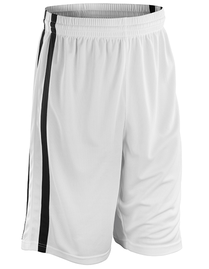 Spiro Men's Basketball Quick Dry Short in White