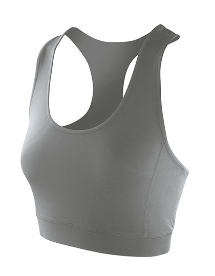 Spiro Women's Impact Softex® Crop Top in Cloudy Grey