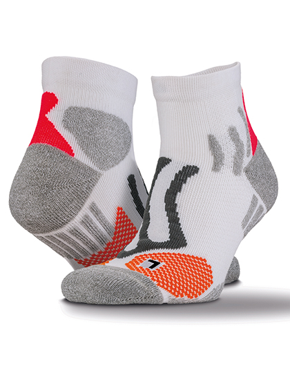 Spiro Technical Compression Coolmax Sports Socks in White