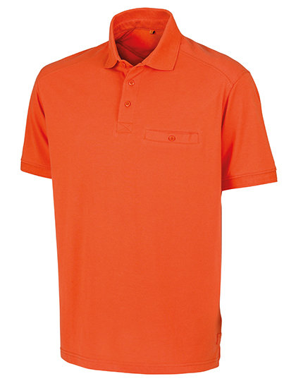 Result Workguard Apex Pocket Polo Shirt in Orange