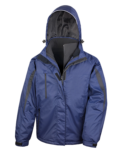 Result Men's 3-in-1 Journey Jacket With Soft Shell Inner in Navy