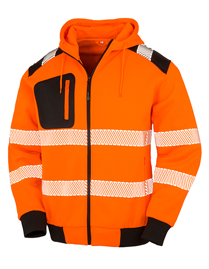 Result Recycled Recycled Zipped Safety Hoody