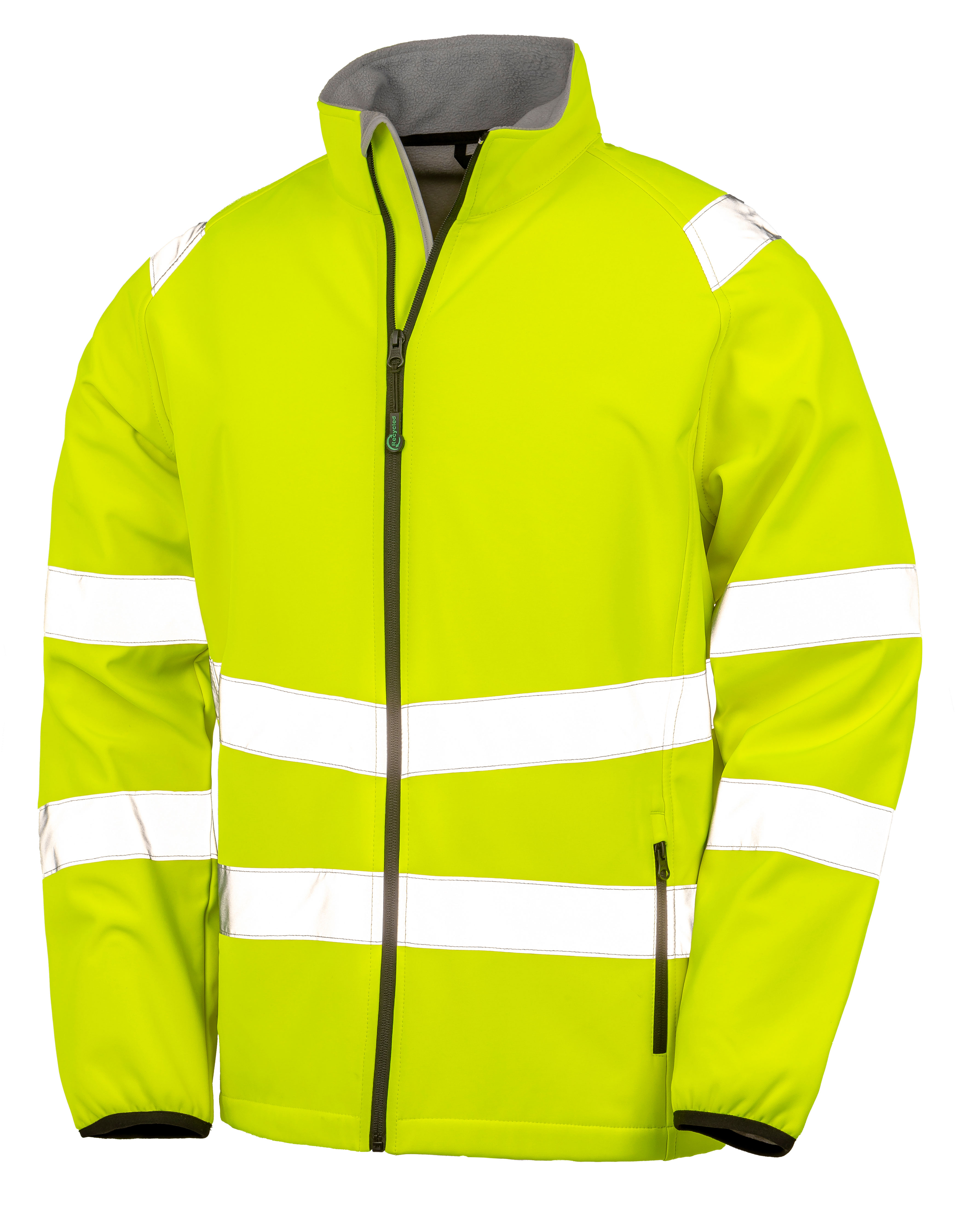Recycled Printable Safety Softshell Jacket — besticken oder bedrucken lassen