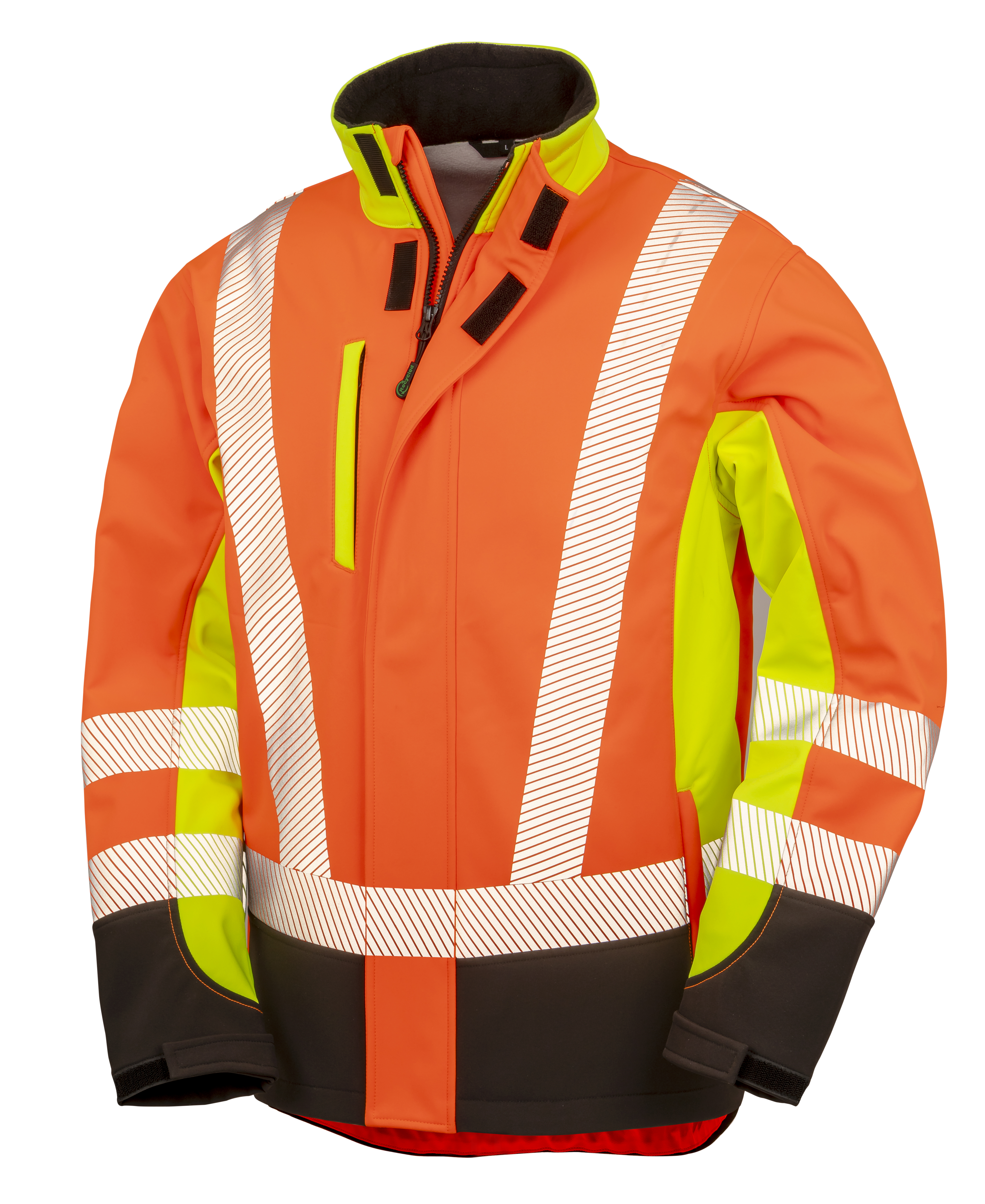 Result Recycled Recycled 3-Layer Printable 3-Tone Safety Softshell Jacket