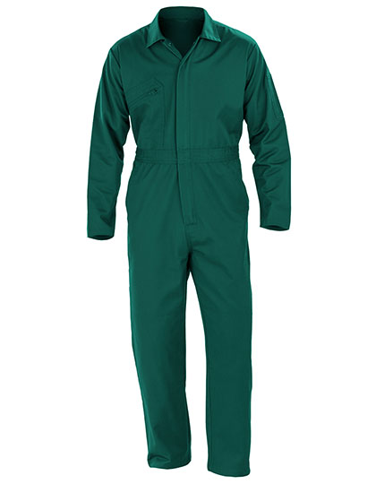 Result Recycled Recycled Action Overall With Zip Front in Bottle Green
