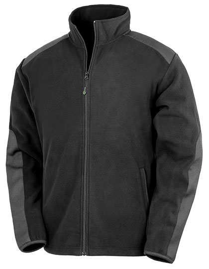 Result Workguard Recycled Heavy Duty Microfleece Jacket in Black