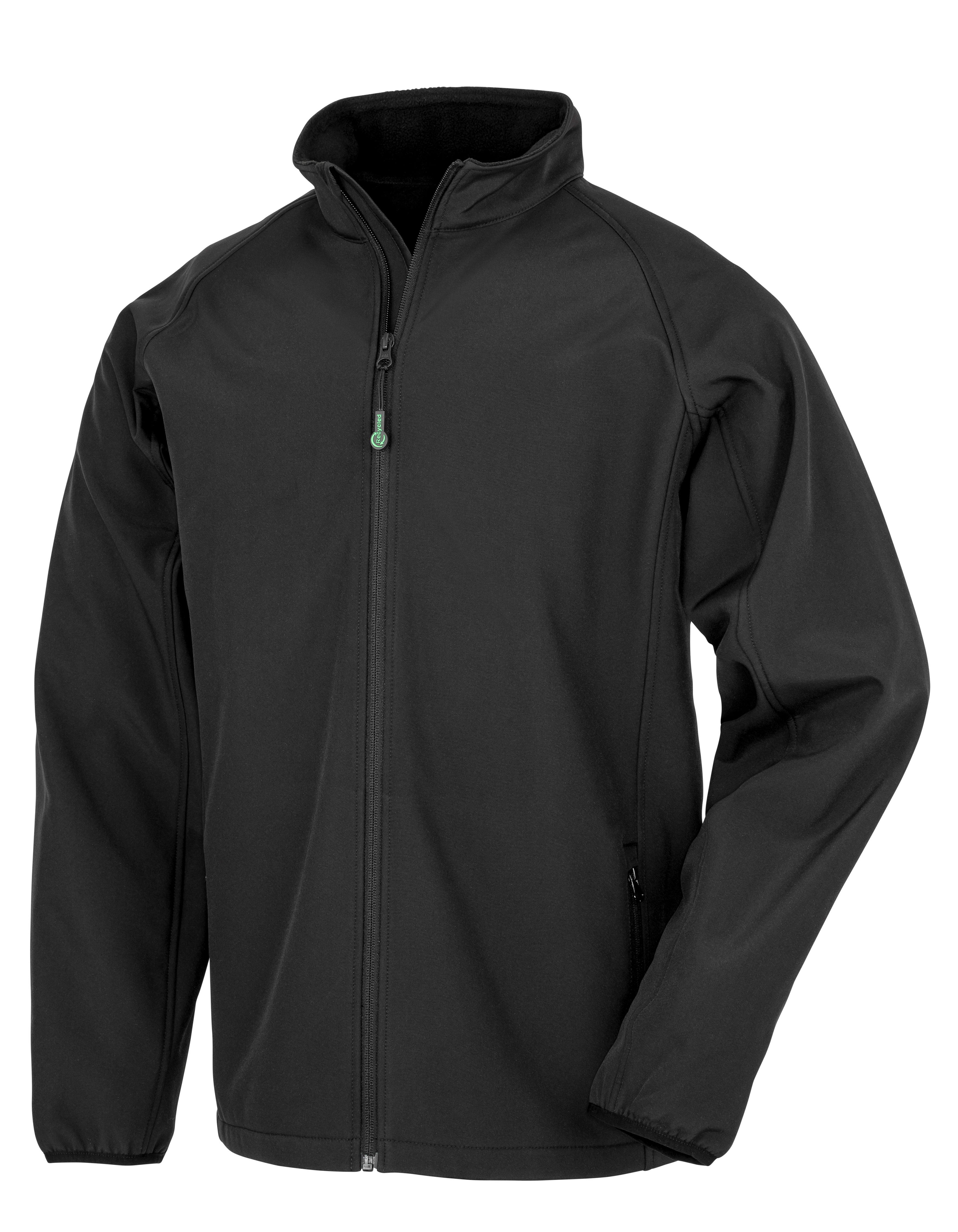 Result Recycled Recycled 2-Layer Printable Youth Softshell Jacket in Black