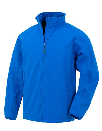 Result Recycled Men's Recycled 2-Layer Printable Softshell Jacket in Royal