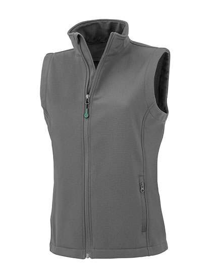 Result Recycled Women's Recycled 2-Layer Printable Softshell Bodywarmer in Workguard Grey