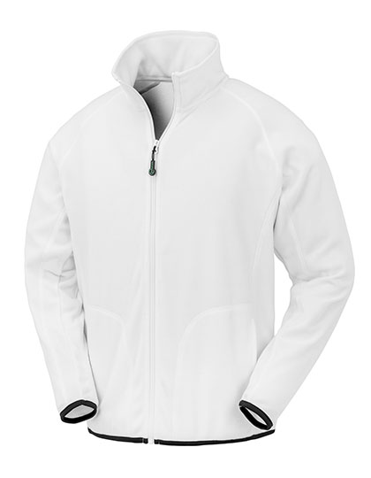 Result Recycled Recycled Microfleece Jacket in White
