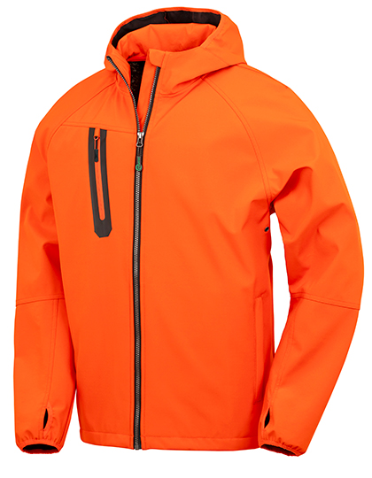 Result Recycled 3-Layer Recycled Printable Hooded Casual Softshell Jacket