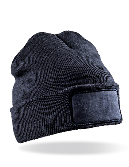 Result Recycled Recycled Double Knit Printers Beanie