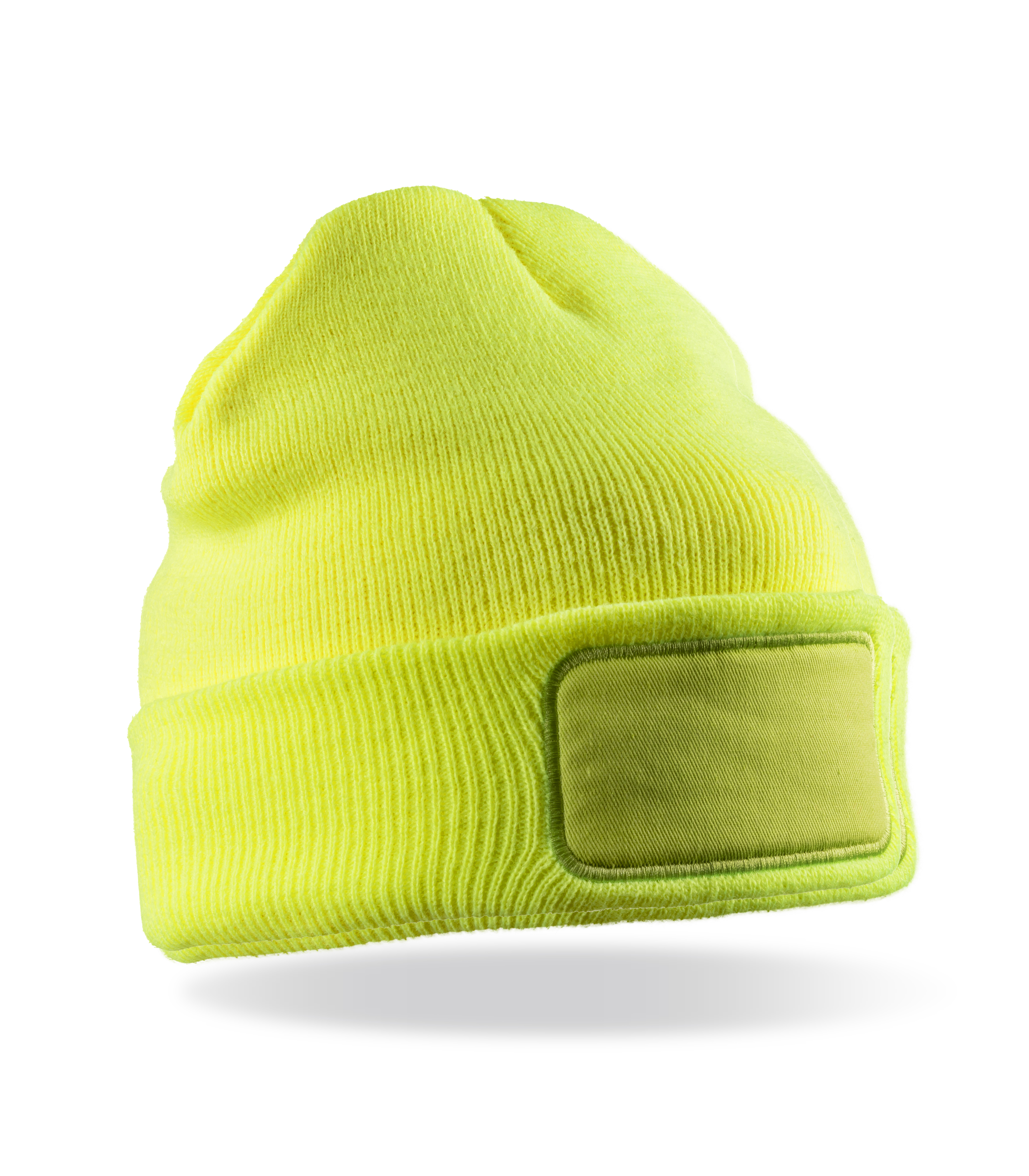 Result Recycled Recycled Thinsulate™ Printers Beanie in Fluorescent Yellow