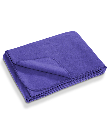 Result Recycled Recycled Fleece Blanket in Purple
