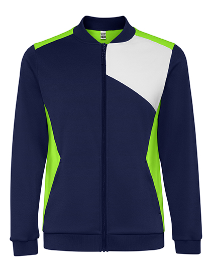 Roly Sport Kids' Leros Tracksuit Jacket in Lime Green 225