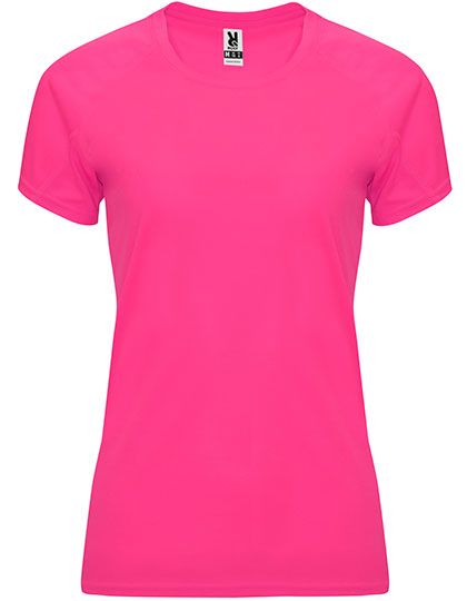 Roly Sport Women's Bahrain T-Shirt in Fluor Pink 228