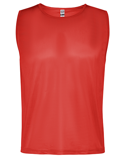 Roly Sport Kids' Roma Training Bib in Red 60