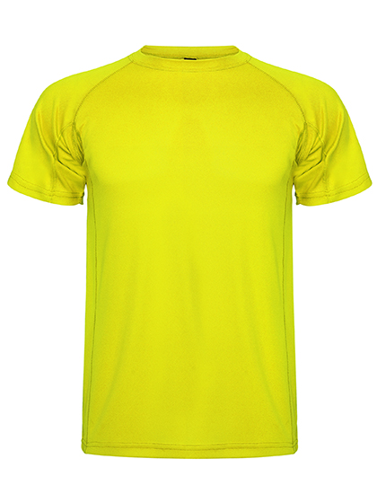 Roly Sport Kids' Montecarlo T-Shirt in Fluor Yellow 221