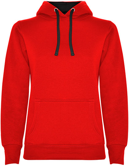 Roly Women's Urban Hooded Sweatshirt in Red 60