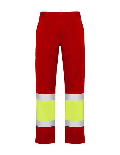 Roly Workwear Naos Trousers in Red 60