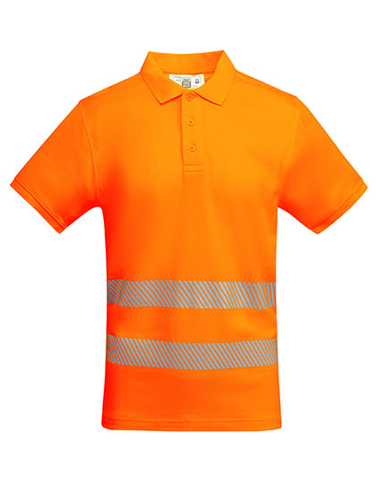 Roly Workwear Poloshirt Atrio Shortsleeve in Fluor Orange 223