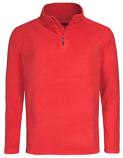 Stedman® Classic Fleece Half-Zip in Scarlet Red