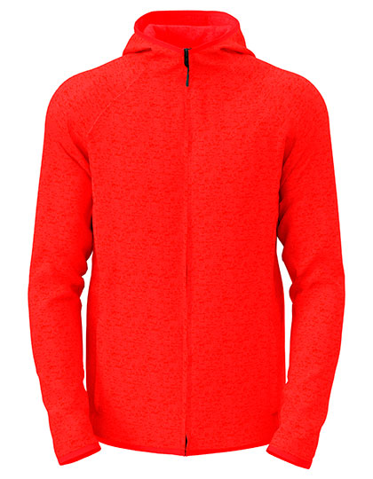 Stedman® Lux Hooded Knitfleece Jacket in Scarlet Red Heather