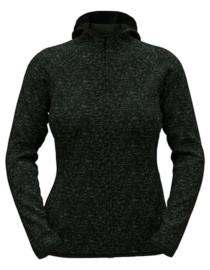 Lux Hooded Knitfleece Jacket Women — besticken oder bedrucken lassen