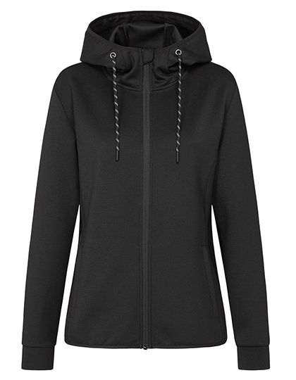 Recycled Scuba Jacket Women – Black Opal: 94% Polyester / 6% Elasthan, Anthra Heather: 81% Polyester / 13% Viskose