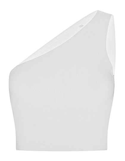 SF Clothing Women's One Shoulder Top in White