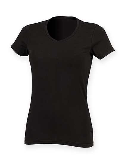 SF Clothing Women's Feel Good Stretch V-Neck T