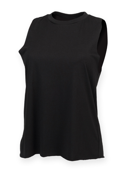 Women's High Neck Slash Armhole Vest — besticken oder bedrucken lassen