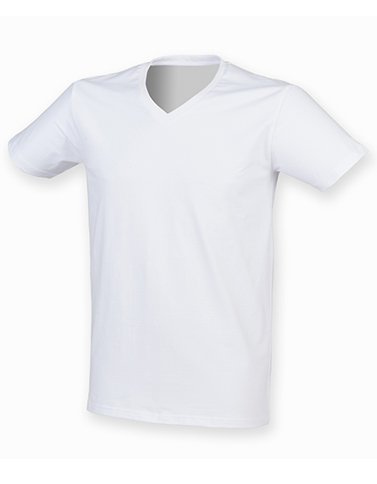SF Clothing Men's Feel Good Stretch V-Neck T in White