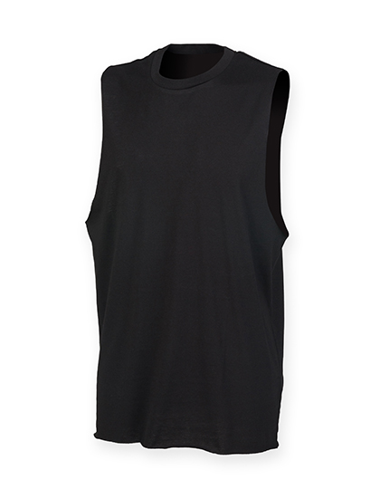 SF Clothing Men's High Neck Slash Armhole Vest