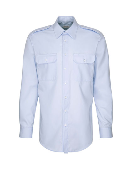 Seidensticker Men's Pilot Shirt Regular Longsleeve in Light Blue