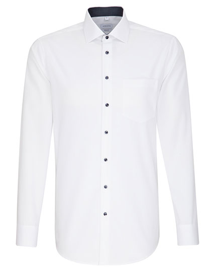 Seidensticker Men's Shirt Poplin Regular Fit Long Sleeve