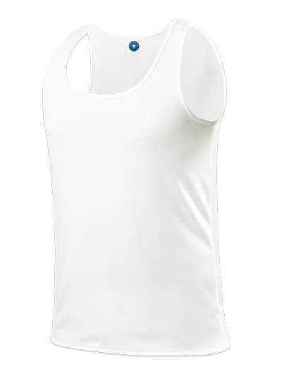 Starworld Men's Running Vest in White