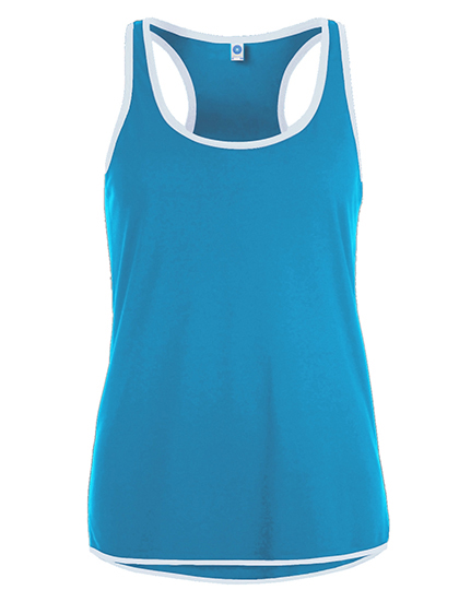 Ladies' Contrast Sports Vest — besticken oder bedrucken lassen