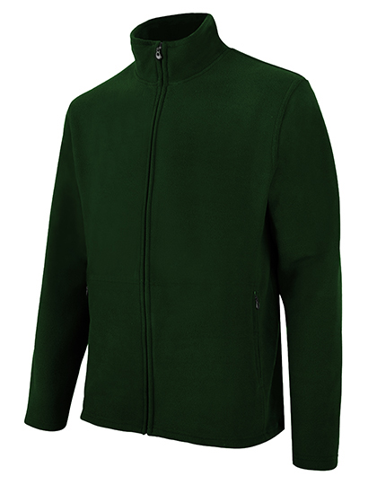 Starworld Men's Full Zip Fleece Jacket in Bottle Green