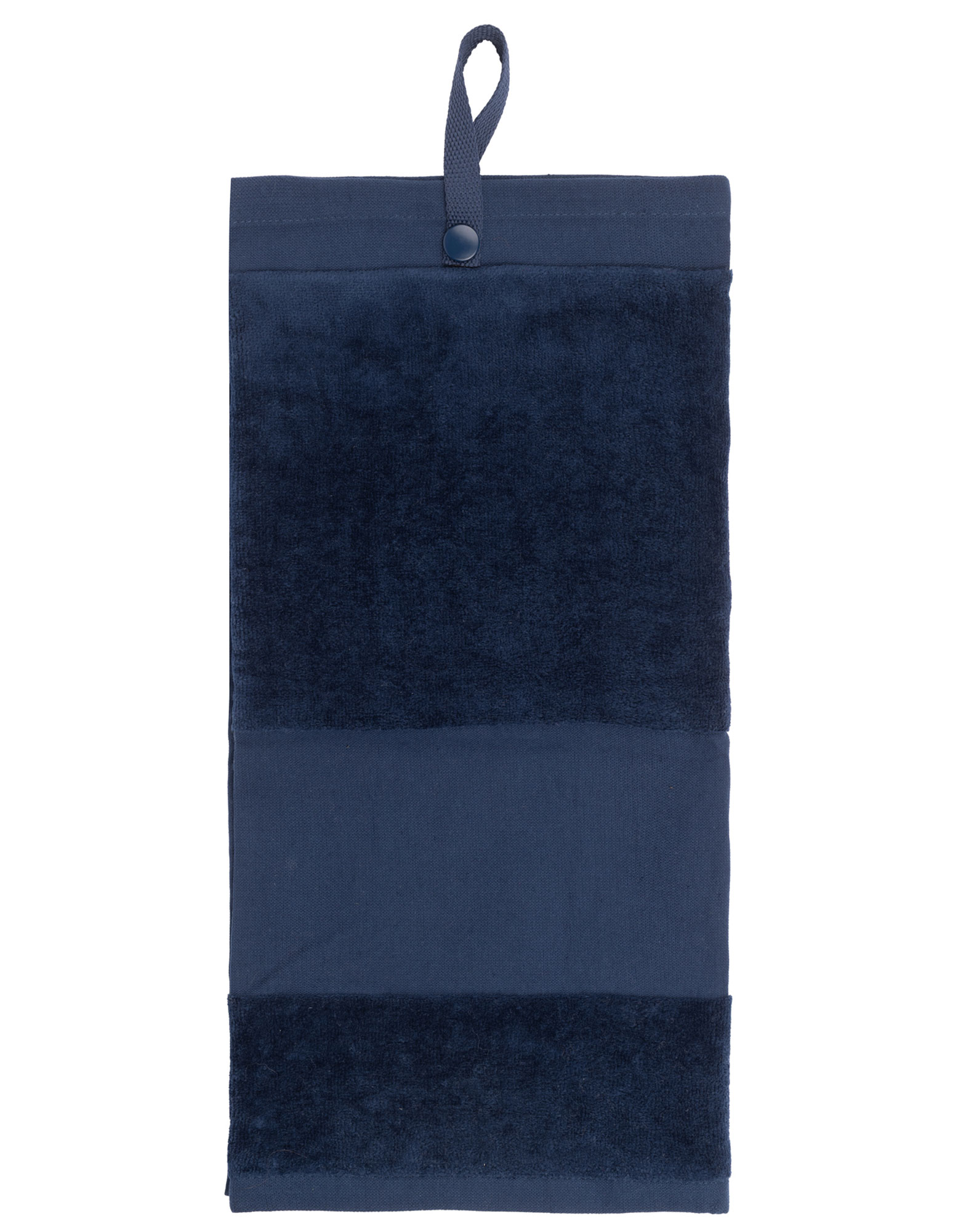 Towel City Deluxe Velour Golf Towel in Navy