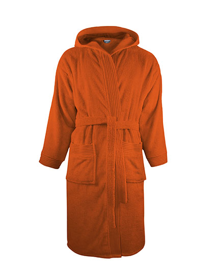 The One Towelling® Bathrobe Hooded in Terra Spice