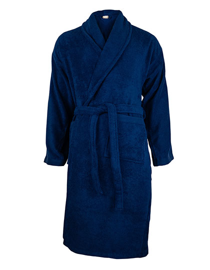 The One Towelling® Organic Bathrobe in Navy Blue